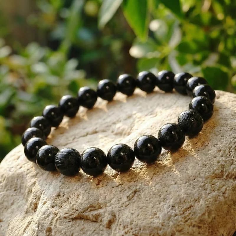 ブラックトルマリンブレスレット｜心を守る境界線を手首にそっと結ぶ